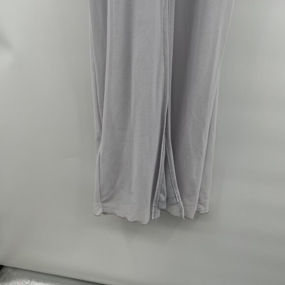 Commense Womens Maxi Slip Dress Ruched Lace Trim Gray Size Medium New - Picture 3 of 9